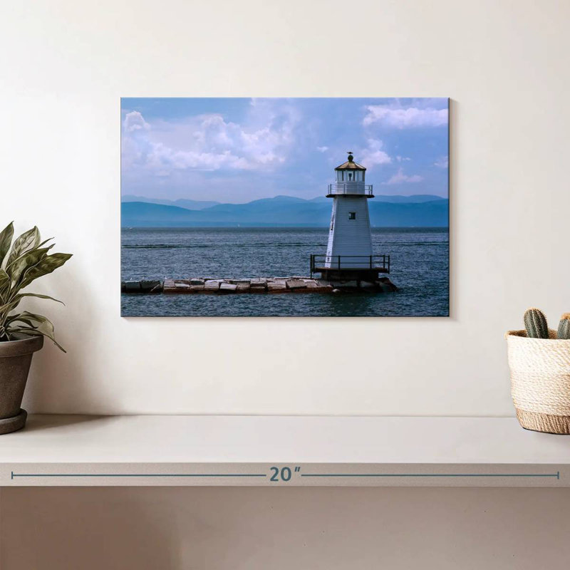 Phare du lac Champlain, H 8 po x l 12 po