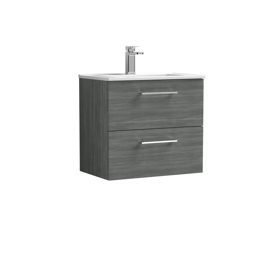 Arno 605mm Single Bathroom Vanity with Integrated Vitreous China Basin