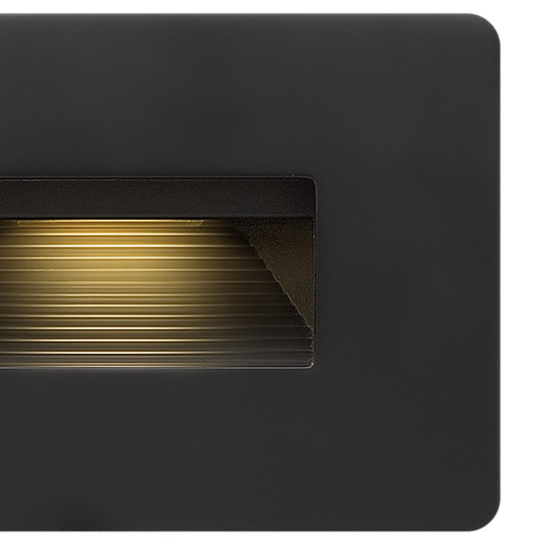 Luna Line Voltage Integrated LED Step Light, Satin Black, 3000K
