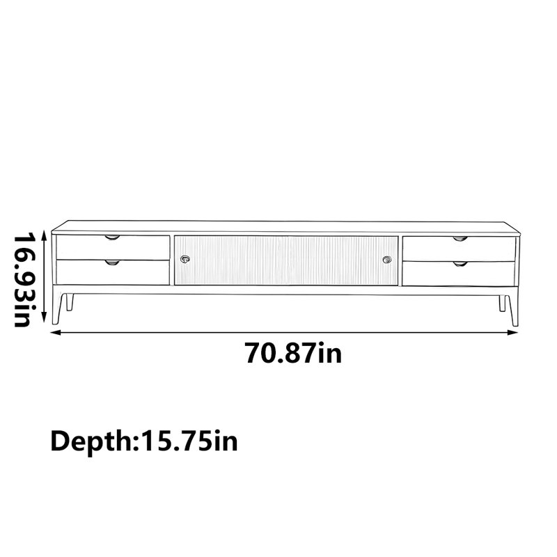 Meuble télé élégant et attrayant, 70.87"