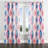 Boho Room Darkening Curtains - Blue Pastel Ikat Grommet Curtain - 1 Panel-1971186951-1971186950