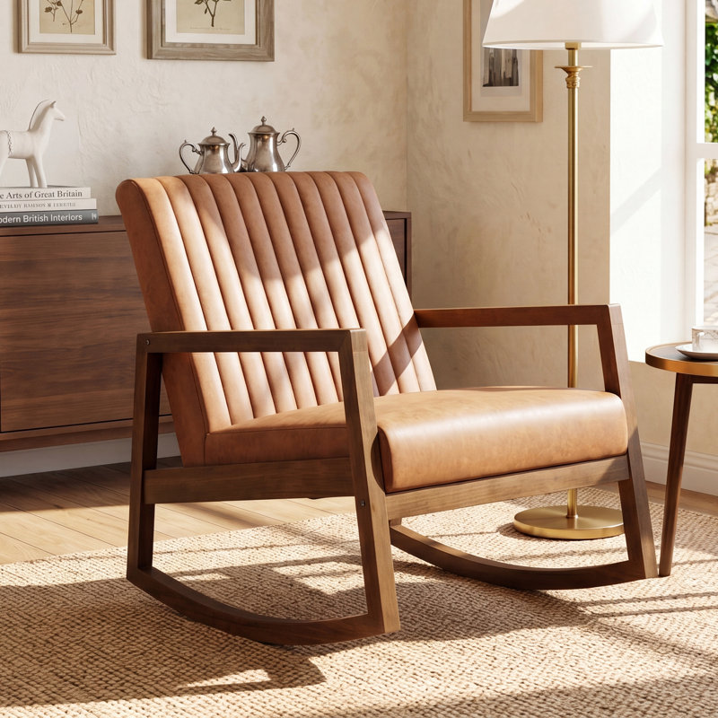 Saiquan Rocking Chair, Brown