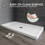 L 60 po x l 30 po, bac de douche en acrylique avec bonde centrale, conception antidérapante; Comprend un ensemble de bonde-132008076-132008077