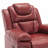 Home Theater Seating Manual Recliner Chair with LED Light Strip for Comfort and Ambiance-1323494193