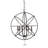 Puma 6 - Light Steel Dimmable Globe Chandelier-32059547