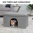 Pet House Footstool Ottoman-764076203-764076182