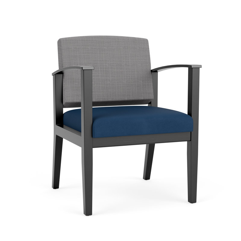 Chaise d’appoint ou d’invité amherst, Noir, Chambray gris / Patriot Plus Blue Ridge