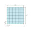 Carreau de mosaïque en porcelaine 2 po x 2 po Malaga-40590339