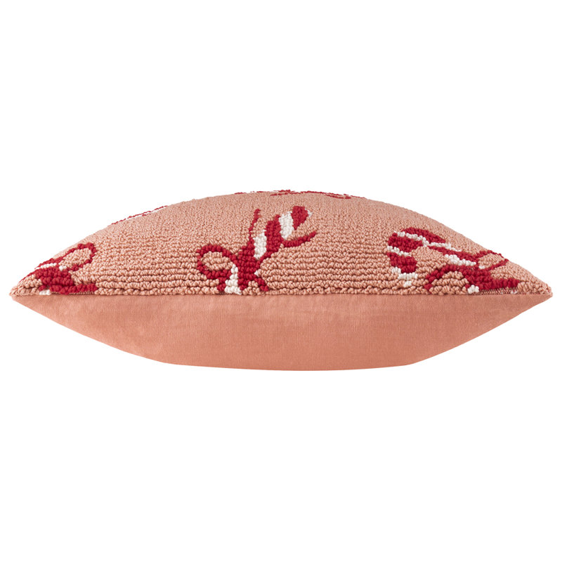 Candy Canes Pink Square Cushion Cover