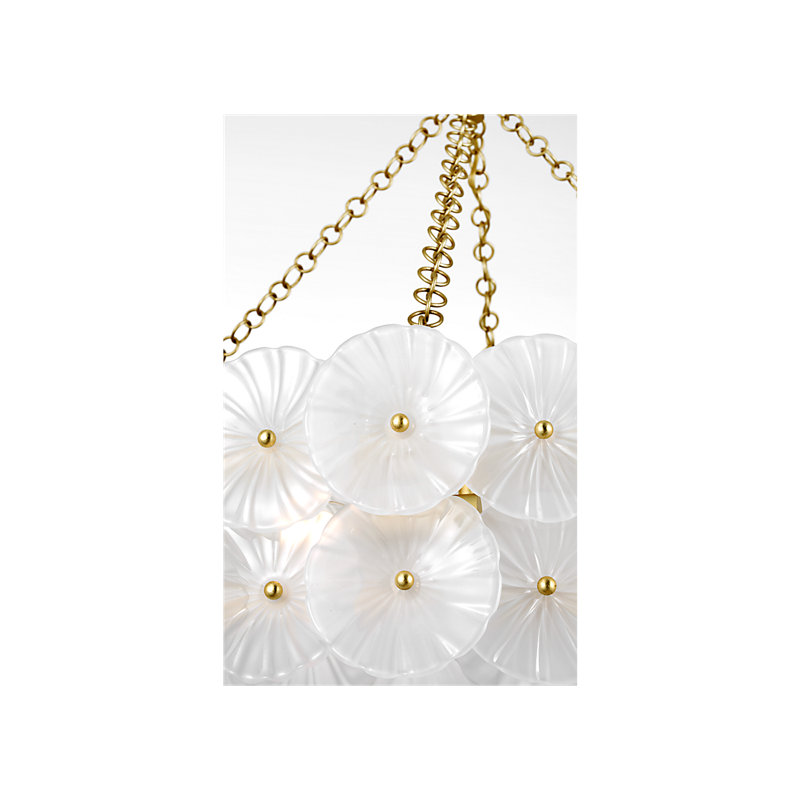 Julie Neill 12 - Light Chandelier, Gild