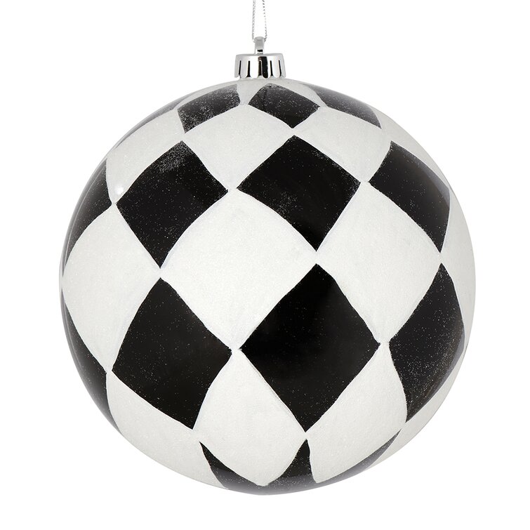 Shiny Christmas Ornaments, Black