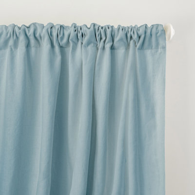 100% French Linen Curtain Panel Set