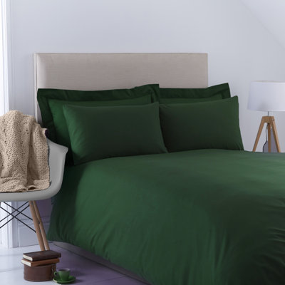 Margret Cotton Blend Solid Colour Duvet Cover with Pillowcases Included