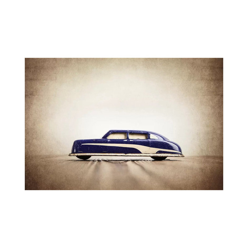 Argo Purple And White Sedan - Print on Canvas, 20.32 cm H x 30.48 cm W, Wrapped Canvas
