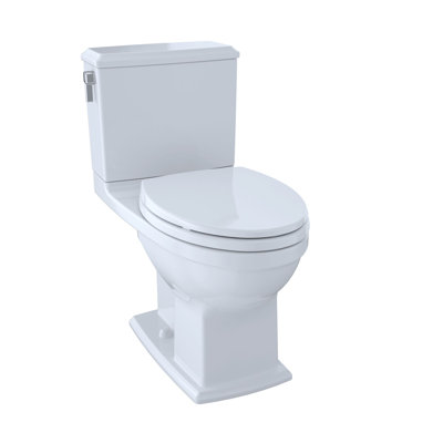TOTO® Connelly® Two-Piece Elongated Dual-Max®, Dual Flush 1.28 and 0.9 GPF Universal Height Toilet with CEFIONTECT, Cotton White