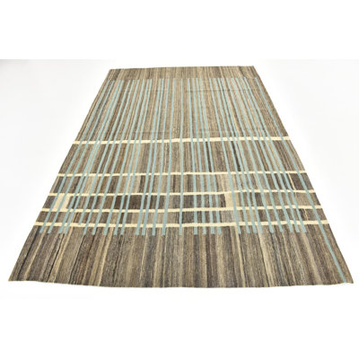 Tapis taupe Kilim