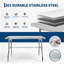 Table de travail pliable en acier inoxydable 48 po x 24 po - Station de préparation portable pour la cuisine, la cuisine extérieure, le camping et le garage