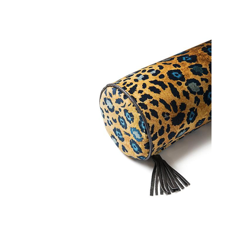 Ardmore Velvet Bolster Pillow, Midnight