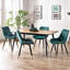 Charo Beech Solid Wood Top Dining Table