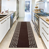 Runner Shaddix Geometric Tufted Brown Area Rug