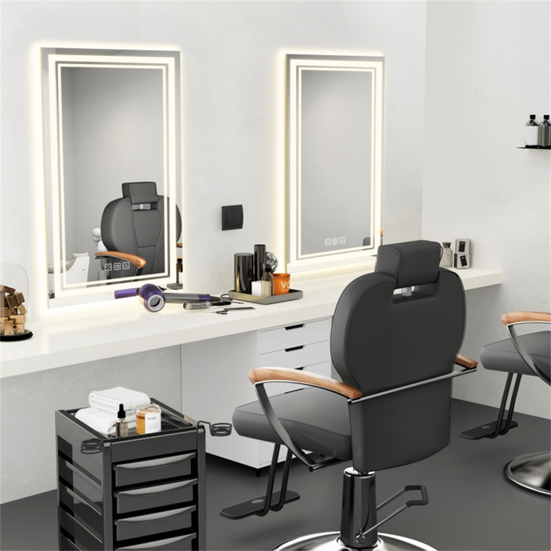 LED Bathroom Mirror 40" X 24" Front And Backlight (Includes Mirror Only), 40" x 24"