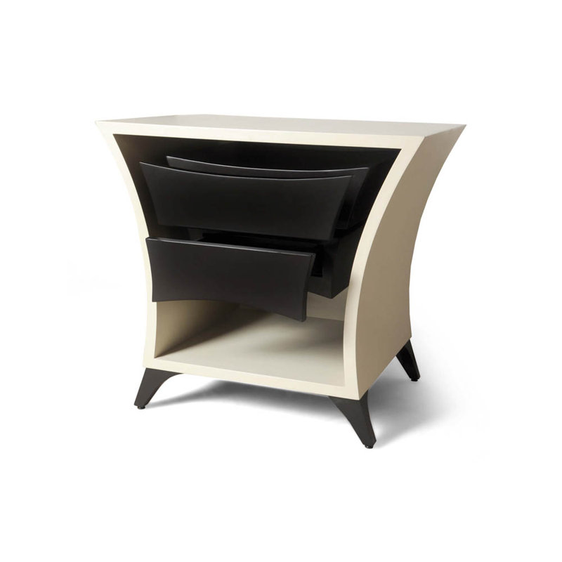 Arvard 72cm W Solid Wood Bedside Table