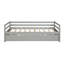 Lit de jour gris simple avec lit gigogne - Lit d'invité peu encombrant pour chambre à coucher ou chambre d'enfant-117497150
