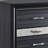 Black 3-Drawer Nightstand