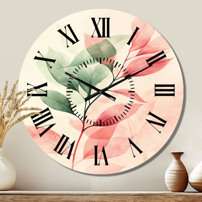 Horloge murale en métal Blush