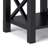 Kitchener Solid Wood Contemporary Narrow Rectangular End Table with Drawer, Open Shelf and X-Design-619996390-554233598