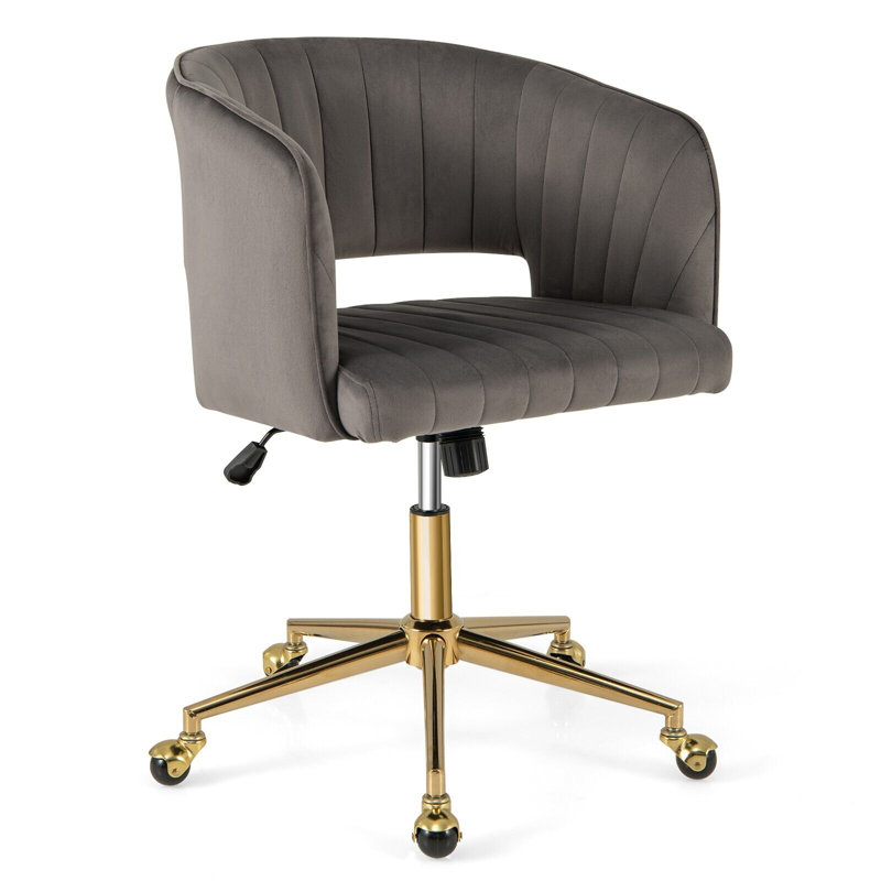 Akadian Velvet Swivel Accent Chair