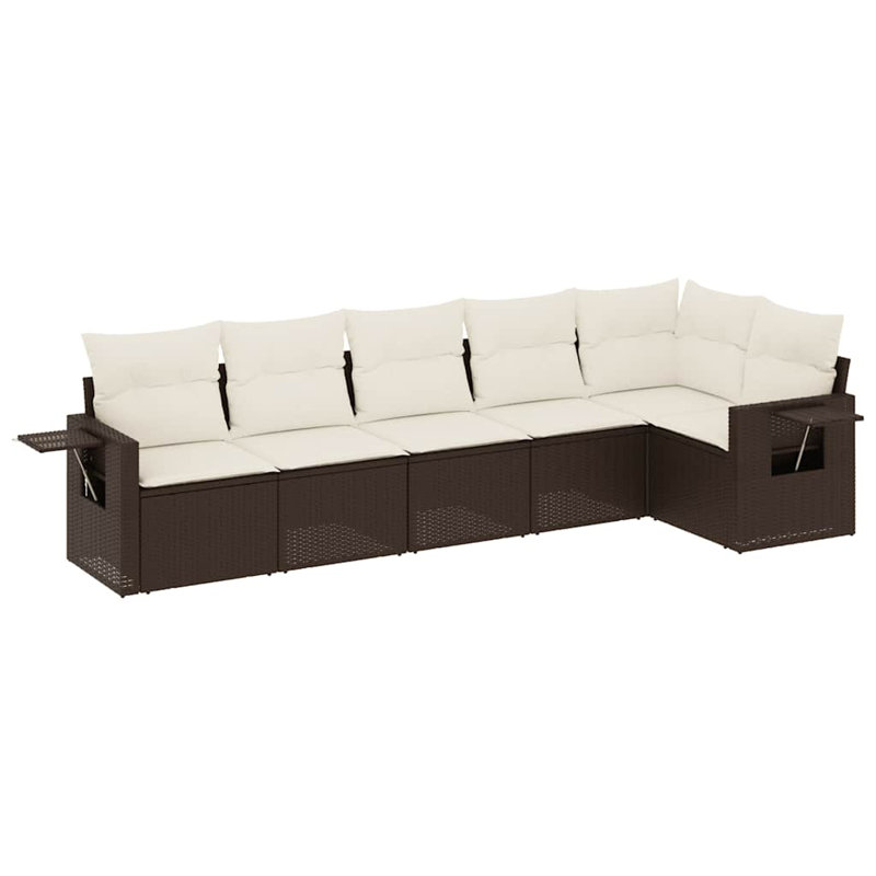 Vidaxl Garden Sofa Set PE Rattan Large