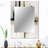 Abstract Transitional Modern Shapes I - Abstract Shapes Mirror, Modern Unique Wall Mirror, Printed Metal Art-1479772239