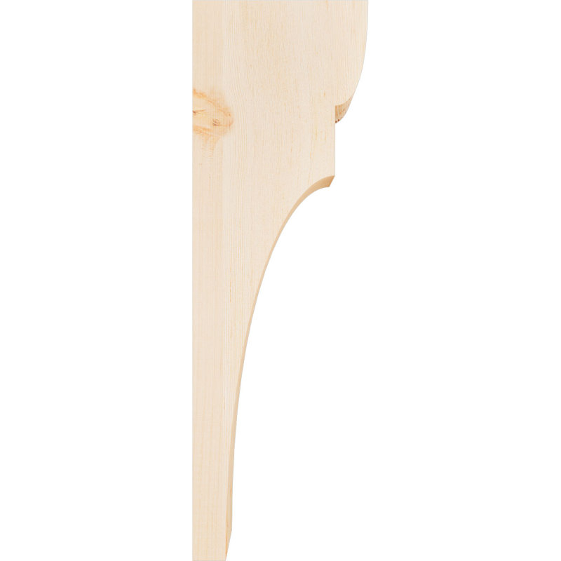 Yorktown Corbel, H 24 po x l 3,5 po x P 8 po, Sapin de Douglas, Lisse
