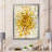 'Glam Yellow Explosion Blocks' - Picture Frame Print on Canvas-48300848-48300847
