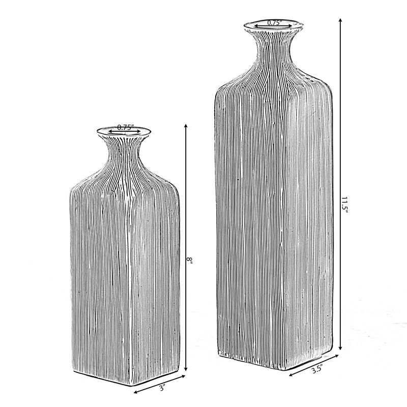 Ensemble de 2 vases à fleurs Rodeen