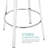 Juddson Industrial Bar Stools Set of 2, Adjustable Swivel Four Legged Round Metal Barstools, Backless Counter Height Bar Chairs for Kitchen Dining-621097741