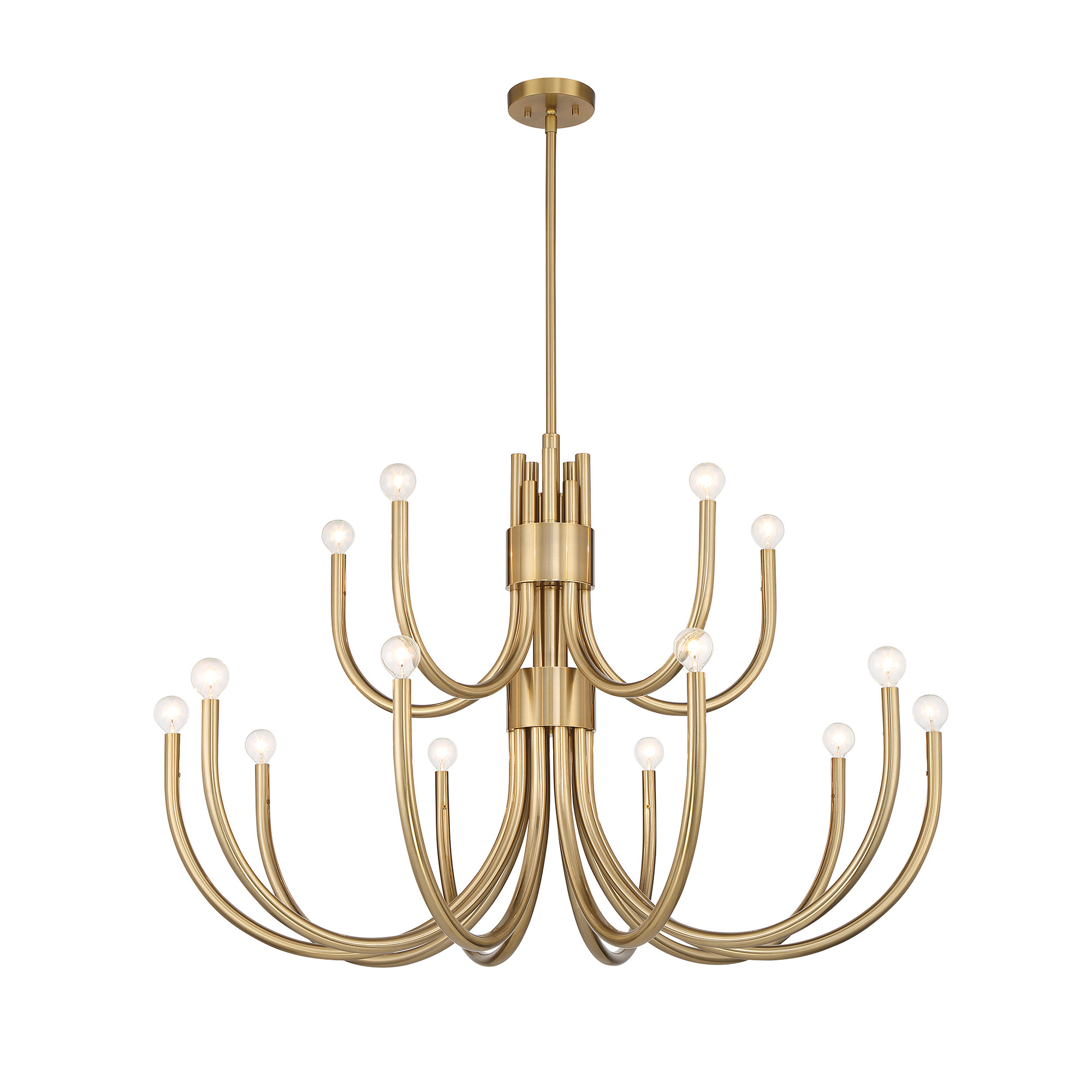 Sorrento 15-Light Chandelier, Brass