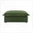 Ottoman Modern Sage Green Chenille with Removable Covers for Living Room | Wood | Sturdy-725961429