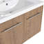Meuble-lavabo à fermeture en douceur avec lavabo