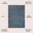 Twyla Classic Solid Low-Pile Machine-Washable Blue Rug-1683059645