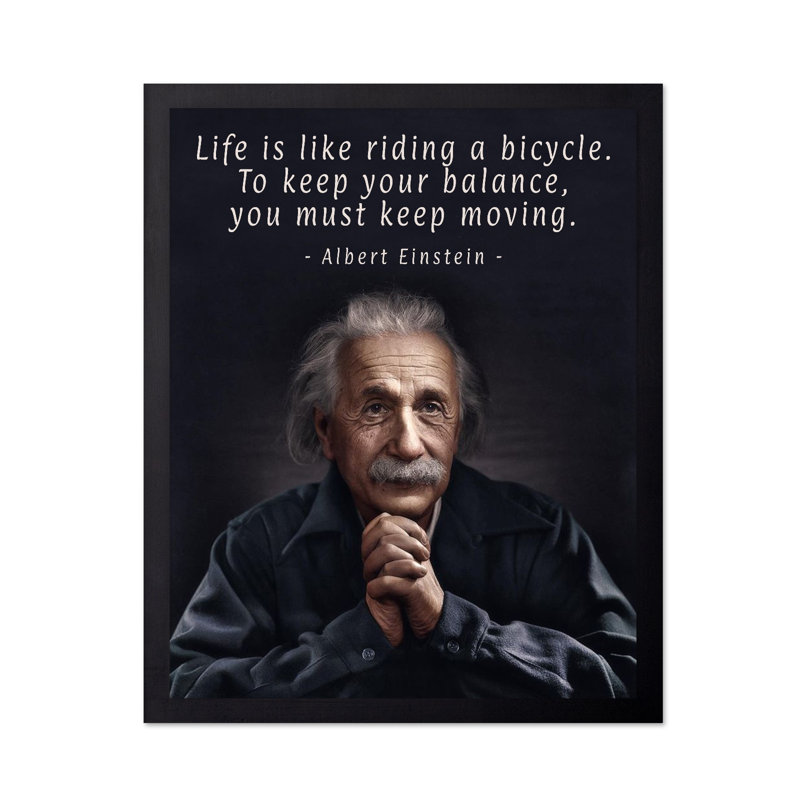 La vie est comme faire du vélo, Unframed, Poster, 18"H x 24"W