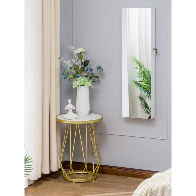 Armoire à bijoux avec miroir