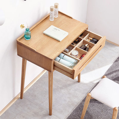 Natural Wood 60cm Dresser Table Desk