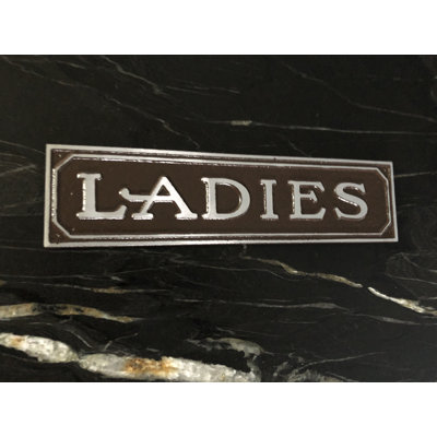 Enseigne de porte en aluminium ladies