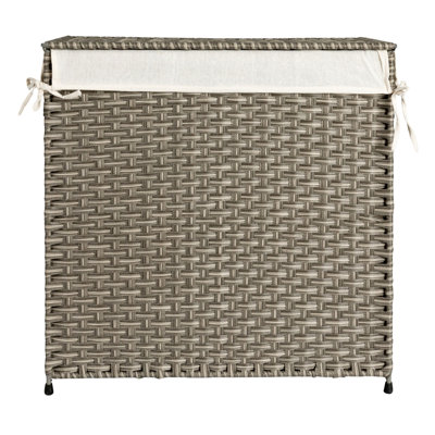 Handwoven Rattan Laundry Hamper