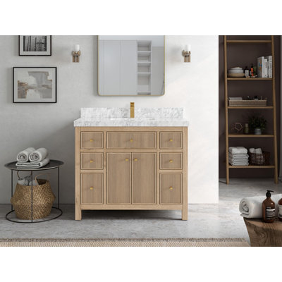 Ensemble de meuble-lavabo simple 42 po avec plateau Rivertown