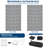 Reversible & Collapsible Outdoor Plastic Area Rug - Modern Abstract Low-Pile Carpet, Mark Resistant, Easy Clean for Patio, Camping, Picnic, RV-477737555-477737566