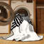 Tapis gris lavable à la machine Oryn Zebra-1424610872