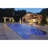 Lumen Selectable Bronze LED W/Round Triple Head Outdoor Security Flood Light